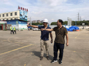 南宁市兴宁区机关事务管理局开对昆仑立交项目开展拆除工作